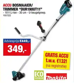 Hubo Accu Bosmaaier / Trimmer "DUR190UT11" aanbieding