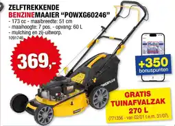 Hubo PowerPlus Zelftrekkende Benzinemaaier "POWXG60246" aanbieding