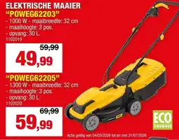 Hubo PowerPlus Elektrische Maaier "POWEG62205" aanbieding