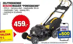 Hubo PowerPlus Zelftrekkende Benzinemaaier "POWXG60300" aanbieding