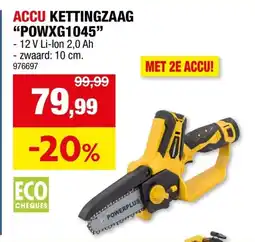 Hubo Powerplus Accu Kettingzaag "POWXG1045" aanbieding