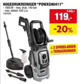 Hubo PowerPlus Hogedrukreiniger "POWXG90411" aanbieding
