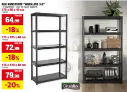 Hubo Grosfillex Rek kunststof "Workline 3.0" aanbieding