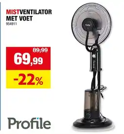 Hubo Profile Mistventilator met voet aanbieding