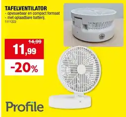 Hubo Profile Tafelventilator aanbieding