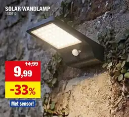 Hubo Solar wandlamp aanbieding