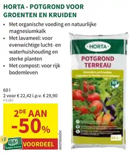 Horta Horta Potgrond Voor Groenten en Kruiden aanbieding