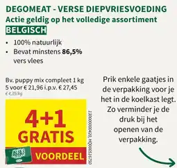 Horta Degomeat - verse diepvriesvoeding aanbieding