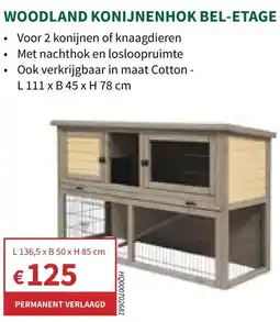 Horta Woodland konijnenhok bel-etage aanbieding