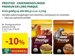 Horta Prestige zadenmengelingen premium en loro parque aanbieding