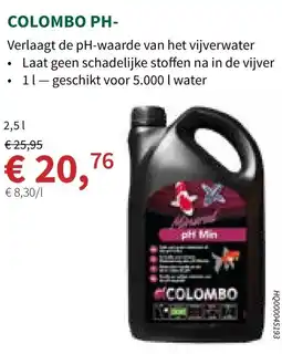 Horta Colombo ph aanbieding