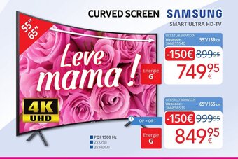 Eldi Samsung Curved Screen Smart Ultra HD-TV aanbieding