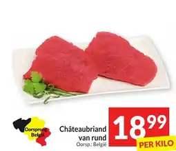 Intermarché Châteaubriand van rund aanbieding