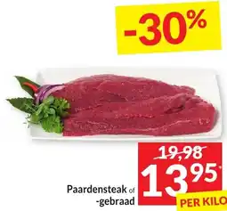 Intermarché Paardensteak of gebraad aanbieding