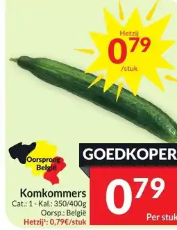 Intermarché Komkommers aanbieding