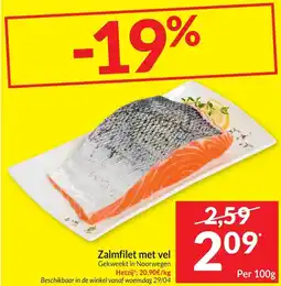 Intermarché Zalmfilet met vel aanbieding