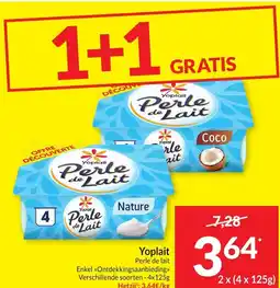 Intermarché Yoplait Perle de lait aanbieding