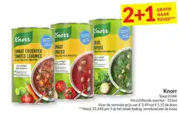 Intermarché Knorr Soep in blik aanbieding