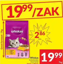 Intermarché Whiskas Kattenbrokjes Kip of tonijn aanbieding