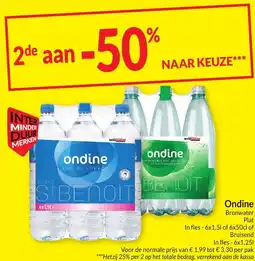 Intermarché Ondine Bronwater Plat aanbieding