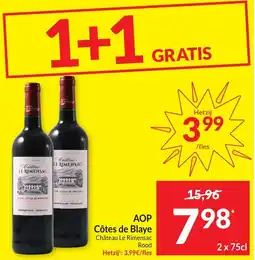 Intermarché AOP Côtes de Blaye Château Le Rimensac Rood aanbieding