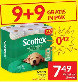 Intermarché Scottex Toiletpapier Aloë vera aanbieding