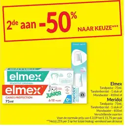 Intermarché Elmex of Meridol aanbieding