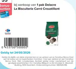 Carrefour Delacre punten La Biscuiterie Carré Croustillant aanbieding