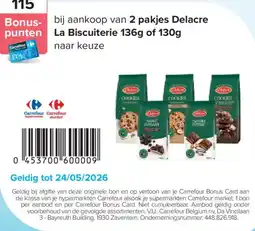 Carrefour Delacre punten La Biscuiterie aanbieding