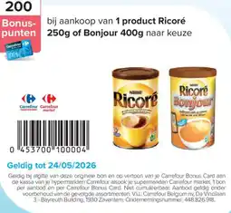 Carrefour Ricoré of Bonjour aanbieding