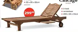 Euroshop Ligstoel Chicago aanbieding