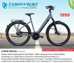 Euroshop Torpado e-bike nexus aanbieding
