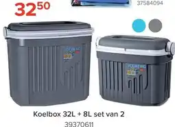 Euroshop Koelbox 32L + 8L set van 2 aanbieding