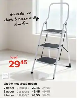 Euroshop Ladder met brede treden aanbieding