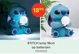 Euroshop Stitch lamp op batterijen aanbieding