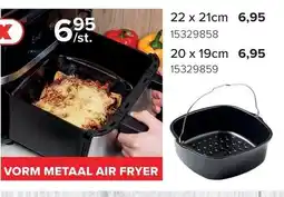 Euroshop Pyrex vorm metaal air fryer aanbieding