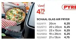 Euroshop Pyrex schaal glas air fryer aanbieding