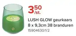 Euroshop Lush glow geurkaars aanbieding