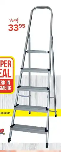 Euroshop Euro Tools Aluminium ladder aanbieding