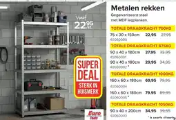 Euroshop Metalen rekken aanbieding
