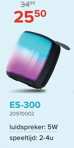 Euroshop BeVibe. Portable bluetooth speakers ES-300 aanbieding