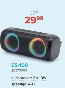 Euroshop BeVibe. Portable bluetooth speakers ES-100 aanbieding