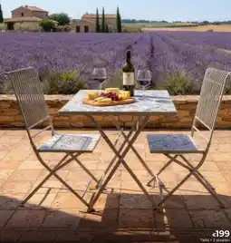 Euroshop Tafel + 2 stoelen aanbieding