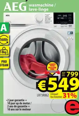 ElectroStock AEG wasmachine / lave-linge LR73R862 aanbieding