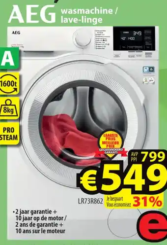 AEG wasmachine / lave-linge LR73R862
