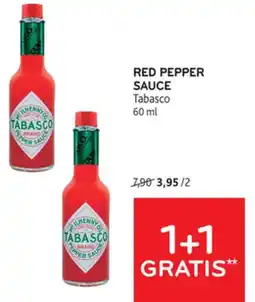 Alvo Red pepper sauce tabasco aanbieding