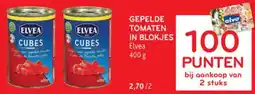 Alvo Gepelde tomaten in blokjes Elvea aanbieding