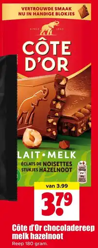 Dirk NL Côte d'Or chocoladereep melk hazelnoot aanbieding