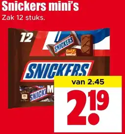 Dirk NL Snickers mini's aanbieding