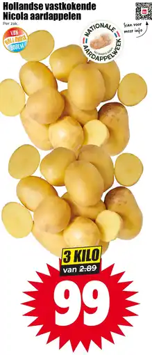 Dirk NL Hollandse vastkokende Nicola aardappelen aanbieding